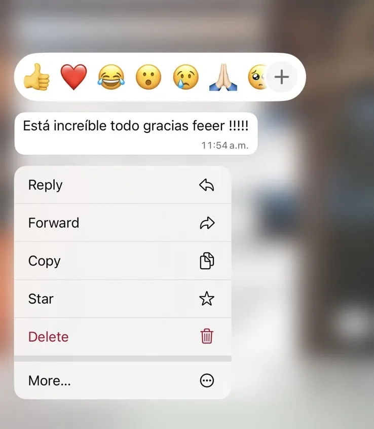 Conversación original con el cliente 2